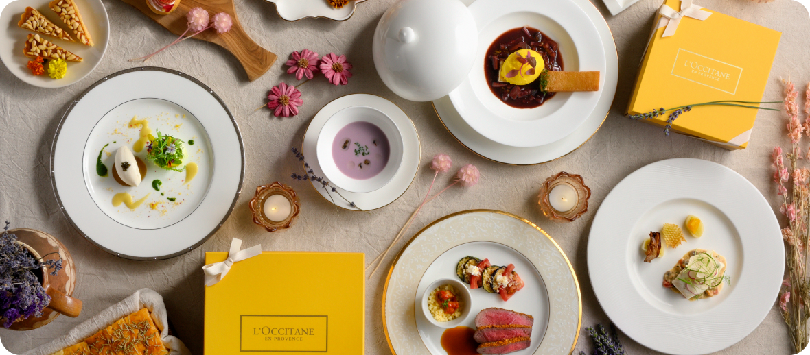 L’OCCITANEフレグランスディナー＆スイーツ特別優待