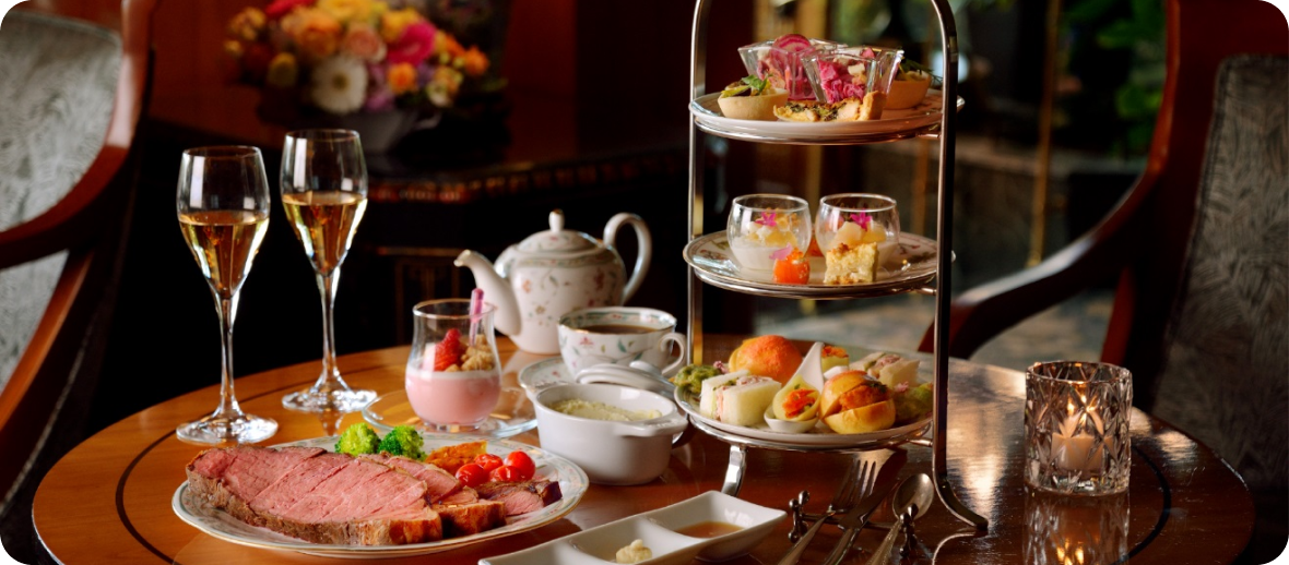 上質な春の夜を楽しむ《4/12まで》10％オフ！イブニングハイティー～桜～