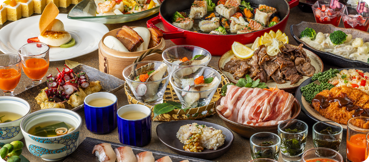 【新横浜プリンスホテル】フェアドリンク付きディナーブッフェ特別優待