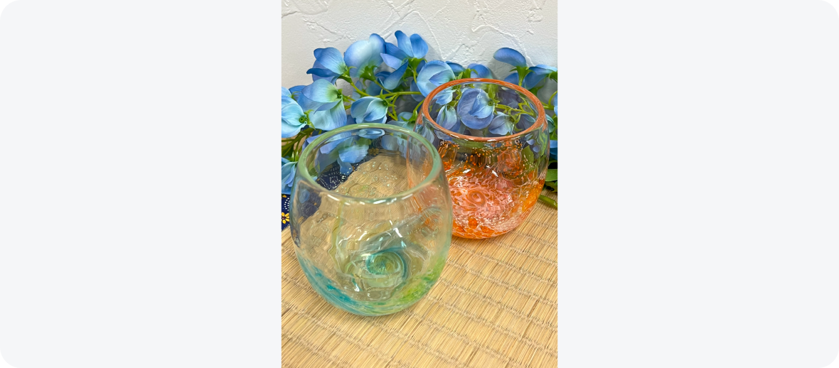 和食器の老舗吉祥寺菊屋から琉球ガラスのグラス(ペア)を1名様にプレゼント