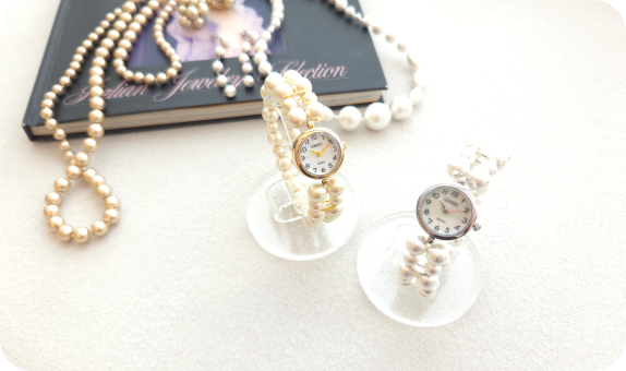 手元が華やぐコットンパールウォッチを2名様にプレゼント